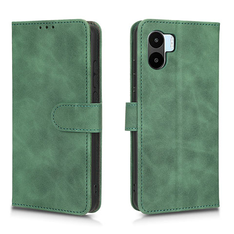 Coque Portefeuille Livre Cuir Etui Clapet L01Z pour Xiaomi Poco C50 Vert