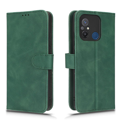 Coque Portefeuille Livre Cuir Etui Clapet L01Z pour Xiaomi Poco C55 Vert