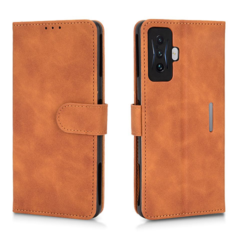 Coque Portefeuille Livre Cuir Etui Clapet L01Z pour Xiaomi Poco F4 GT 5G Marron