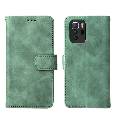 Coque Portefeuille Livre Cuir Etui Clapet L01Z pour Xiaomi Poco X3 GT 5G Vert