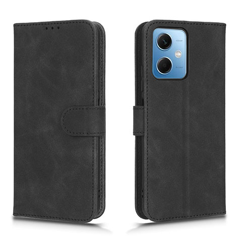 Coque Portefeuille Livre Cuir Etui Clapet L01Z pour Xiaomi Poco X5 5G Noir