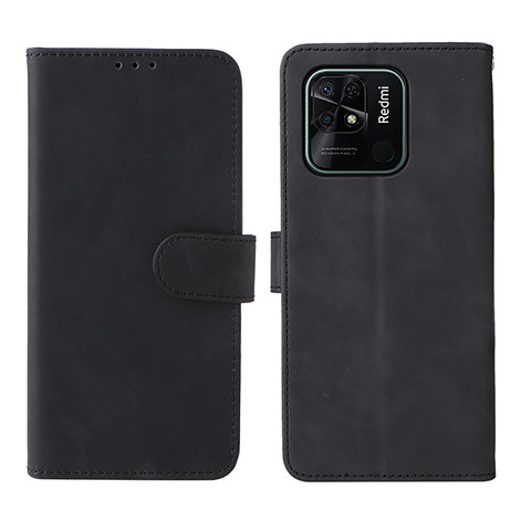 Coque Portefeuille Livre Cuir Etui Clapet L01Z pour Xiaomi Redmi 10 Power Noir