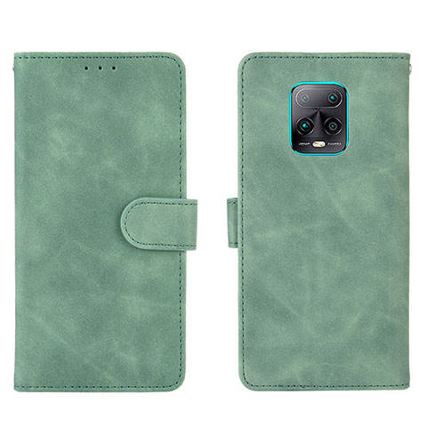 Coque Portefeuille Livre Cuir Etui Clapet L01Z pour Xiaomi Redmi 10X 5G Vert