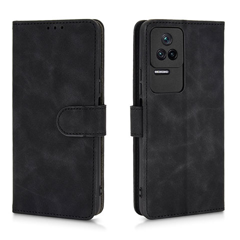 Coque Portefeuille Livre Cuir Etui Clapet L01Z pour Xiaomi Redmi K40S 5G Noir