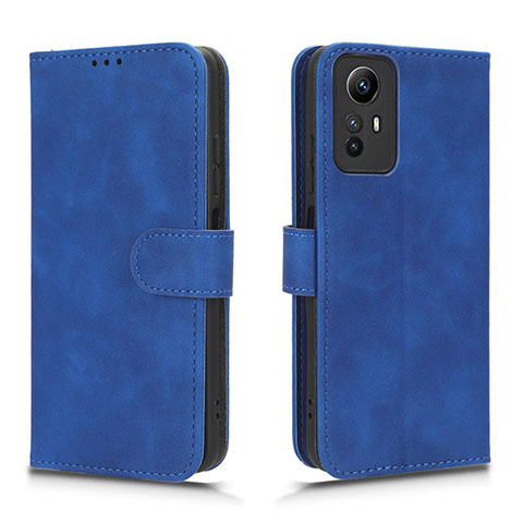 Coque Portefeuille Livre Cuir Etui Clapet L01Z pour Xiaomi Redmi Note 12S Bleu