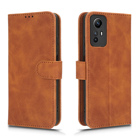 Coque Portefeuille Livre Cuir Etui Clapet L01Z pour Xiaomi Redmi Note 12S Marron