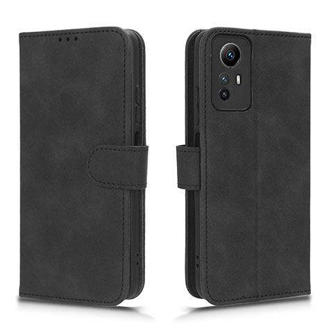 Coque Portefeuille Livre Cuir Etui Clapet L01Z pour Xiaomi Redmi Note 12S Noir