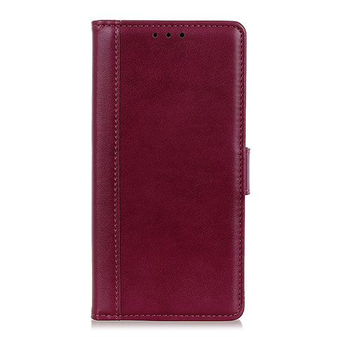 Coque Portefeuille Livre Cuir Etui Clapet L02 pour Alcatel 1C (2019) Rouge