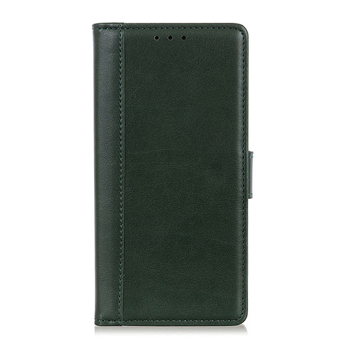 Coque Portefeuille Livre Cuir Etui Clapet L02 pour Alcatel 3X Vert