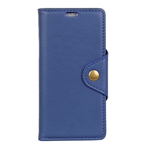 Coque Portefeuille Livre Cuir Etui Clapet L02 pour Alcatel 5V Bleu