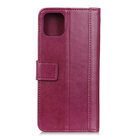 Coque Portefeuille Livre Cuir Etui Clapet L02 pour Google Pixel 4 Rouge