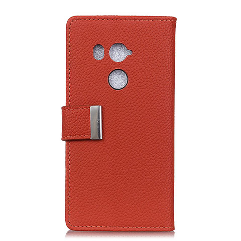 Coque Portefeuille Livre Cuir Etui Clapet L02 pour HTC U11 Eyes Vin Rouge