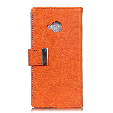 Coque Portefeuille Livre Cuir Etui Clapet L02 pour HTC U11 Life Orange