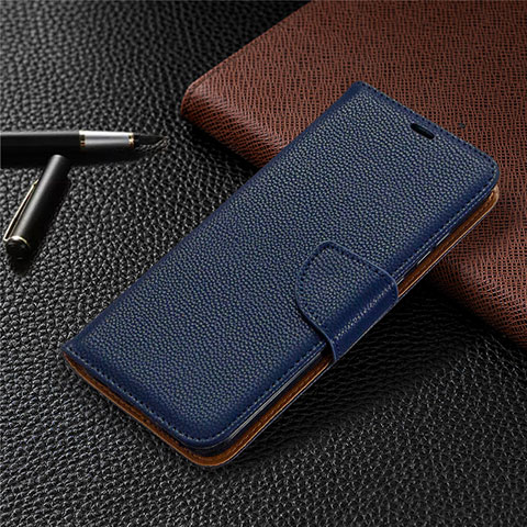 Coque Portefeuille Livre Cuir Etui Clapet L02 pour Huawei Honor 9A Bleu