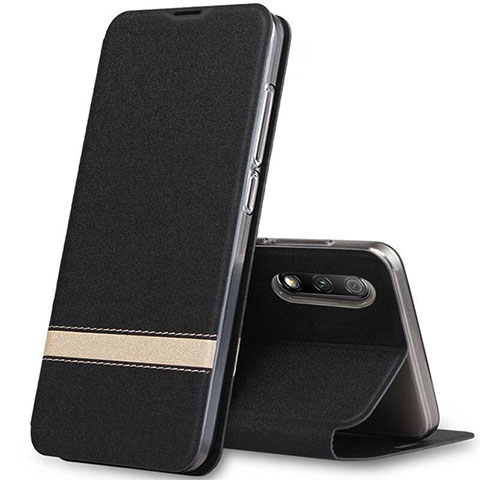 Coque Portefeuille Livre Cuir Etui Clapet L02 pour Huawei Honor 9X Noir