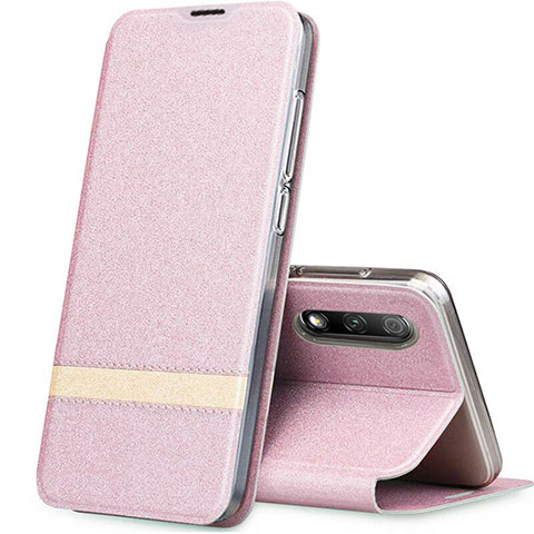 Coque Portefeuille Livre Cuir Etui Clapet L02 pour Huawei Honor 9X Or Rose