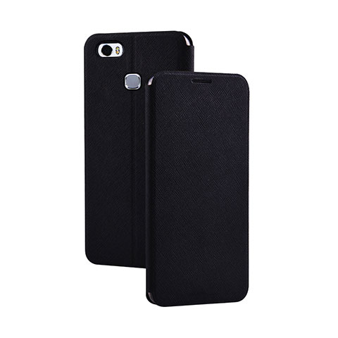 Coque Portefeuille Livre Cuir Etui Clapet L02 pour Huawei Honor Note 8 Noir