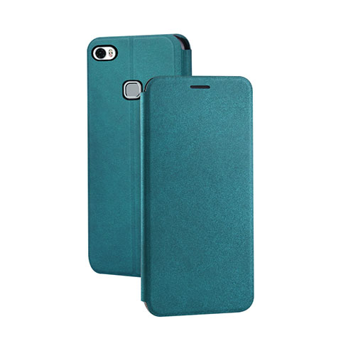 Coque Portefeuille Livre Cuir Etui Clapet L02 pour Huawei Honor Note 8 Vert Nuit