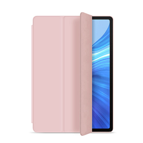 Coque Portefeuille Livre Cuir Etui Clapet L02 pour Huawei Honor Pad V6 10.4 Rose