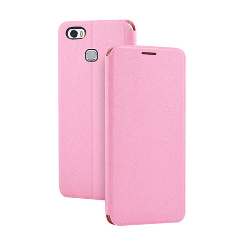 Coque Portefeuille Livre Cuir Etui Clapet L02 pour Huawei Honor V8 Max Rose