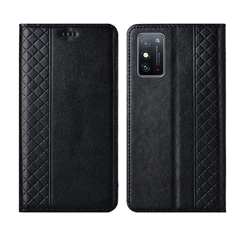 Coque Portefeuille Livre Cuir Etui Clapet L02 pour Huawei Honor X10 Max 5G Noir