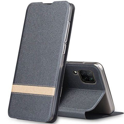 Coque Portefeuille Livre Cuir Etui Clapet L02 pour Huawei Nova 6 SE Gris