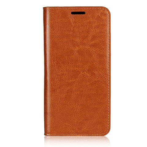 Coque Portefeuille Livre Cuir Etui Clapet L02 pour Huawei P20 Pro Orange