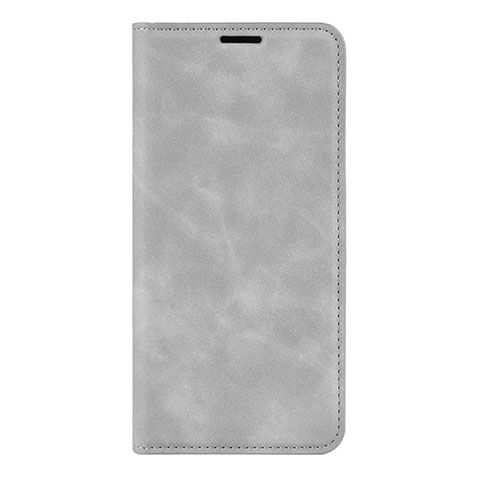 Coque Portefeuille Livre Cuir Etui Clapet L02 pour Huawei P40 Gris