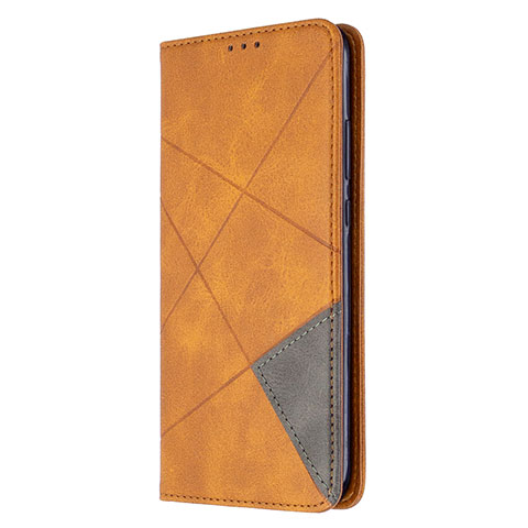 Coque Portefeuille Livre Cuir Etui Clapet L02 pour Huawei Y7p Orange