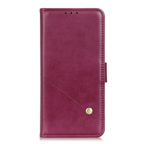 Coque Portefeuille Livre Cuir Etui Clapet L02 pour LG K92 5G Vin Rouge