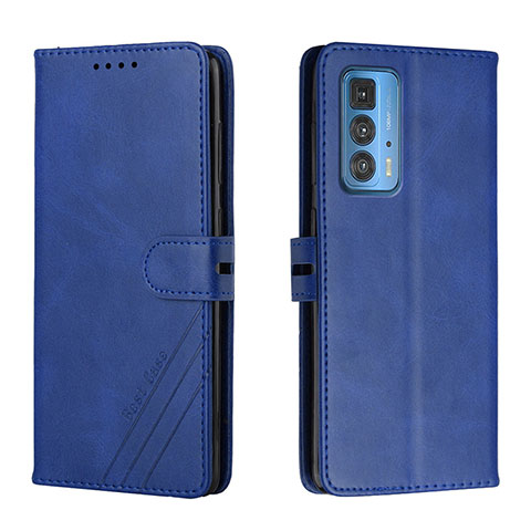 Coque Portefeuille Livre Cuir Etui Clapet L02 pour Motorola Moto Edge S Pro 5G Bleu