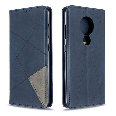 Coque Portefeuille Livre Cuir Etui Clapet L02 pour Nokia 6.2 Bleu