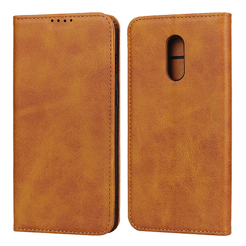 Coque Portefeuille Livre Cuir Etui Clapet L02 pour OnePlus 7 Orange