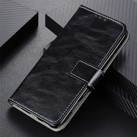 Coque Portefeuille Livre Cuir Etui Clapet L02 pour Oppo A93 Noir