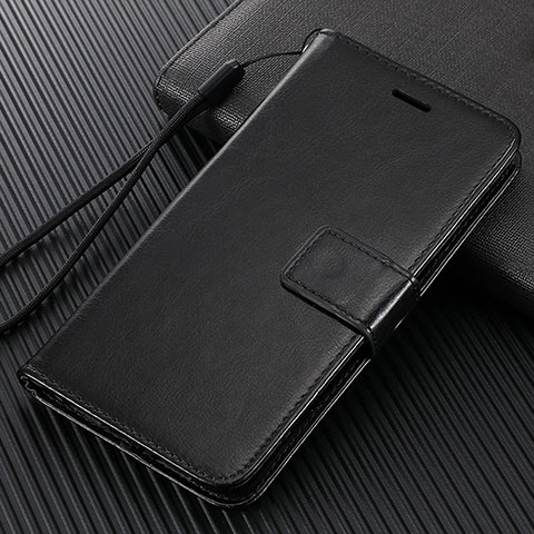 Coque Portefeuille Livre Cuir Etui Clapet L02 pour Oppo Find X2 Neo Noir