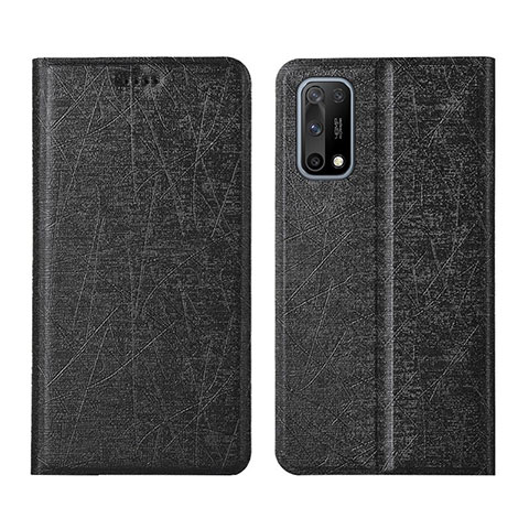 Coque Portefeuille Livre Cuir Etui Clapet L02 pour Oppo K7x 5G Noir