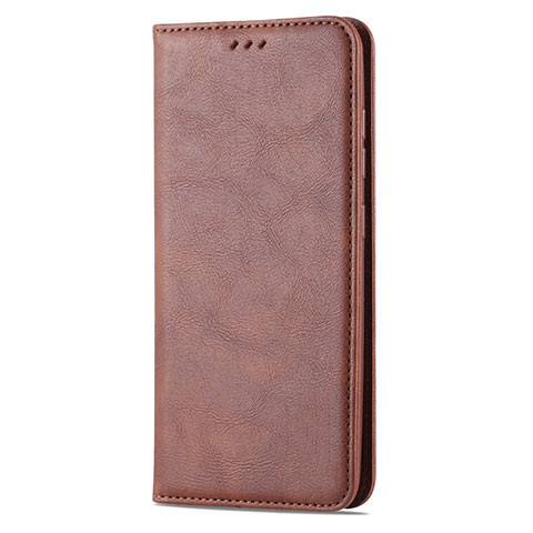 Coque Portefeuille Livre Cuir Etui Clapet L02 pour Samsung Galaxy A41 Marron