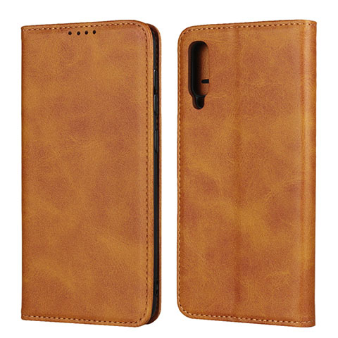 Coque Portefeuille Livre Cuir Etui Clapet L02 pour Samsung Galaxy A50S Orange