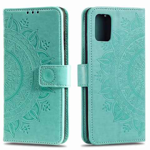 Coque Portefeuille Livre Cuir Etui Clapet L02 pour Samsung Galaxy A71 4G A715 Vert