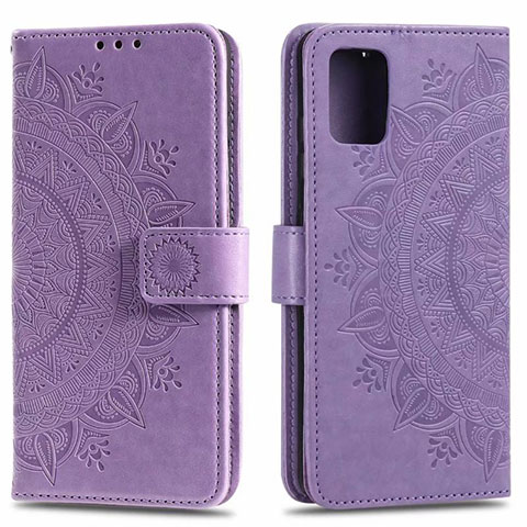 Coque Portefeuille Livre Cuir Etui Clapet L02 pour Samsung Galaxy A71 5G Violet