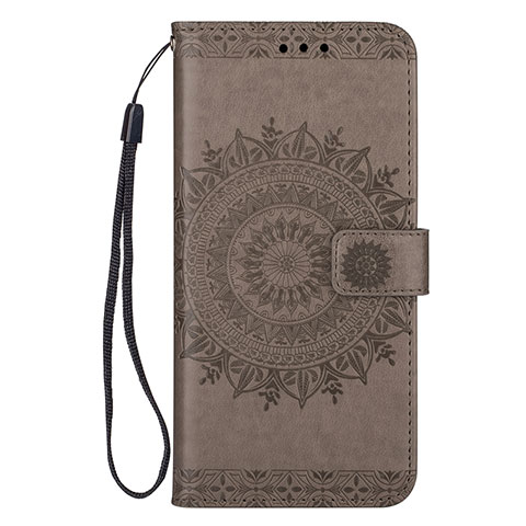 Coque Portefeuille Livre Cuir Etui Clapet L02 pour Samsung Galaxy S20 5G Gris