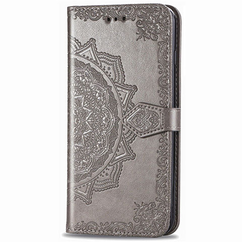 Coque Portefeuille Livre Cuir Etui Clapet L02 pour Samsung Galaxy XCover Pro Gris