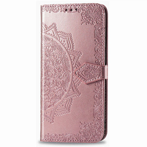 Coque Portefeuille Livre Cuir Etui Clapet L02 pour Samsung Galaxy XCover Pro Or Rose