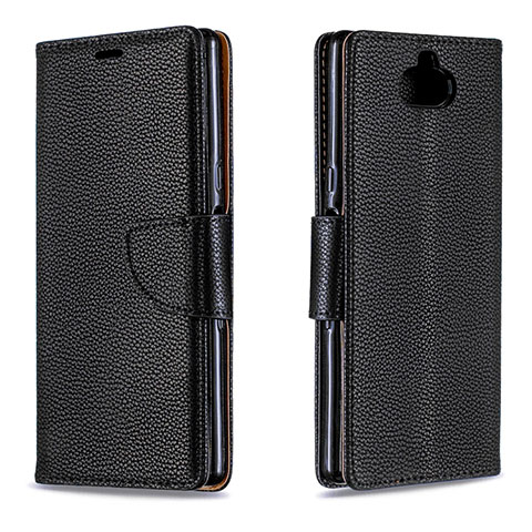 Coque Portefeuille Livre Cuir Etui Clapet L02 pour Sony Xperia XA3 Ultra Noir