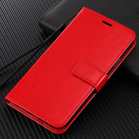Coque Portefeuille Livre Cuir Etui Clapet L02 pour Vivo S1 Pro Rouge