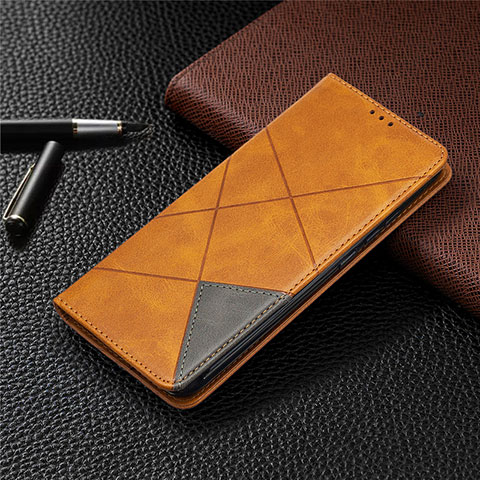 Coque Portefeuille Livre Cuir Etui Clapet L02 pour Xiaomi POCO C31 Orange