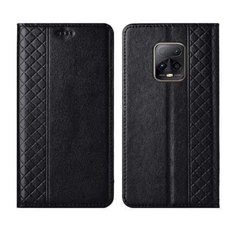 Coque Portefeuille Livre Cuir Etui Clapet L02 pour Xiaomi Redmi 10X Pro 5G Noir