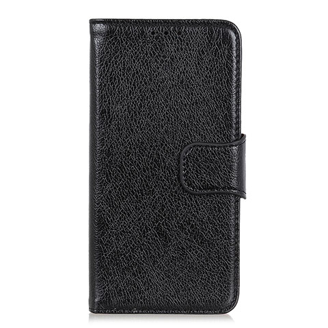 Coque Portefeuille Livre Cuir Etui Clapet L02 pour Xiaomi Redmi 9 Noir