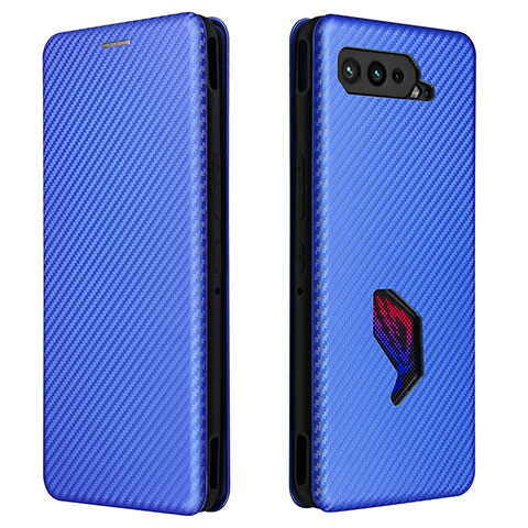 Coque Portefeuille Livre Cuir Etui Clapet L02Z pour Asus ROG Phone 5 Pro Bleu