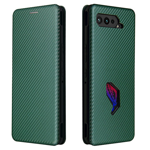 Coque Portefeuille Livre Cuir Etui Clapet L02Z pour Asus ROG Phone 5 Pro Vert